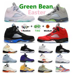 Basketbalschoenen Men 5s 5 Jumpman Concord Green Bean Racer Blue Raging Red What the Stealth 2.0 Designer verbrijzelde Backboard Moonlight Mens Sports Sneakers 40-47