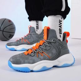 Basketbalschoenen Heren herfst winter antislip seizoen hardlopen papa mode dikke zool hoge casual sneakers