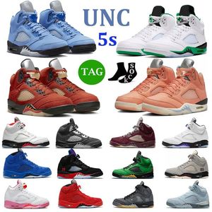 Chaussures de basket-ball Hommes 5s Jumpman 5 Concord Green Bean Racer Bleu Raging Red Designer Shattered Backboard Moonlight baskets de sport pour hommes