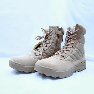 Zapatillas de baloncesto al aire libre botas militares de alta calidad hombres mujeres de cuero genuino 07 desierto táctico deportivo táctico trepando senderismo acampar