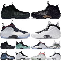 Scarpe da basket Penny Hardaway Foams 1 NRG Galaxy Uomo Big Bang Sneakeasy Esclusivo Melanzana Sequoia Trainer Island Verde Antracite Platino puro Atletica leggera