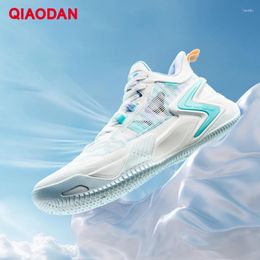 Basketbalschoenen Qiaodan Men's 2024 Zomer Werkelijke slijtvaste lage sneakers Ademende tiener Sport XM25240106
