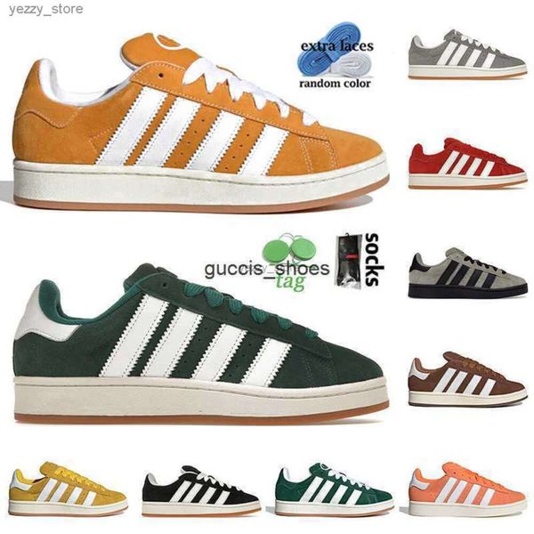 Chaussures de basket-ball Campus 00s Hommes Femmes Pantone Nuage Blanc Vert Foncé Épice Jaune Noyau Forêt Noire Glade Ambre Teinte Baskets Sports 36-45