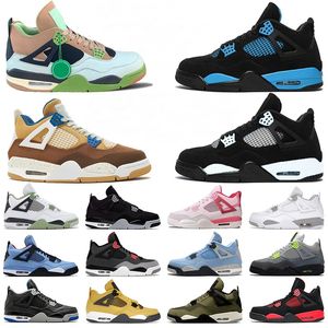 basketbalschoenen sneakers 4 dames Chaussures jumpman Militair Black Cat 4s Sail Red Cement Yellow Thunder White Oreo Grey Blue University Cacao Wow GROGU Big Size 13