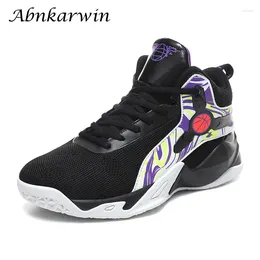 Chaussures de basket-ball Summer Souffable Mesh Mens Hommes High Top Sneakers Unisexe 2024 Drop