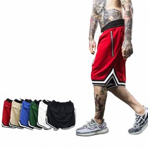 Basketbalshorts voor heren Losse sportshorts Amerikaanse balbroek Sneldrogend Mesh Sport Vijfpuntsbroek Zomer streetwear 86JI #