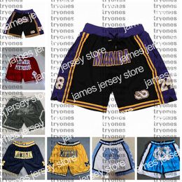 Basketbal shorts NCAA Black Mamba Bryant Lower Merion High School Pocket Basketball Kort Michigan Wolverines Just College Don North Carolina Tar Heels