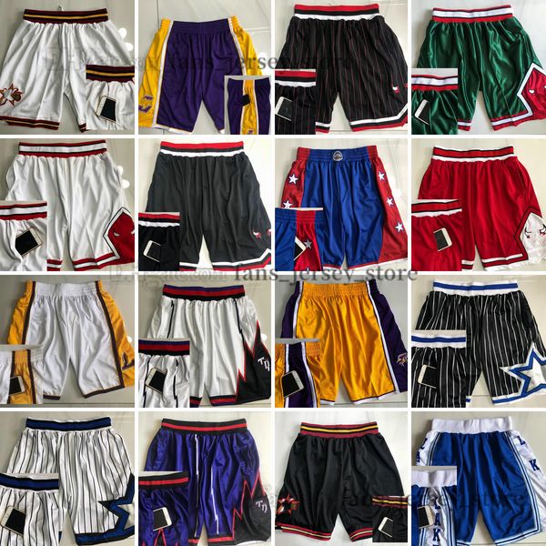 Short de basket-ball à porter avec poche sur le côté, grand visage, chemise de toute l'équipe, pantalon de survêtement, style de mode, maille rétro, bonne qualité, court, bleu, noir, rouge, maillot