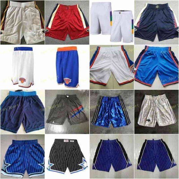 Short de basket-ball blanc rouge bleu marine pantalon pantalon de survêtement short classique ville mode cousue