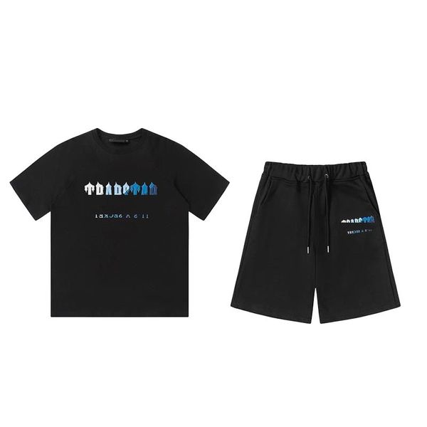 pantalones cortos de baloncesto Shorts Shorts Man City Trautit Traits Chenille Track Supruit Black Algodón negro London Streetwear Estilo genial para la camiseta juvenil Manga corta Y2