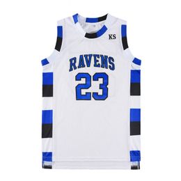 Basketbal mouwels volwassen Jersey One Tree Hill Nathan Scott 23# 3# Ravens Stitched Sport Movie TV -serie Jersey Maillot 240418