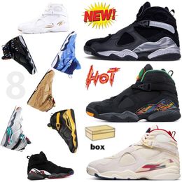 Baskets de basket-ball 8 Mi Casa Es Su Casa Playoffs 8s Playoff Gunsmoke Bugs Bunny South Beach Aqua Trophy Bred Black Samurai Countdown Pack Hommes Chaussures pour homme