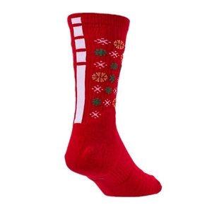 Chaussettes de basket Elite Chaussettes de Noël CREW pour Homme Taille 40-46 Basketball Skateboarding Socks294n