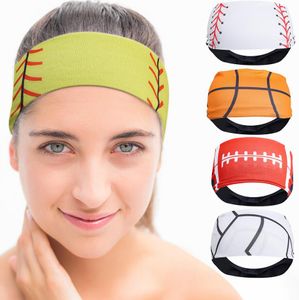 Basket-ball Softball sport sueur bandeaux filles Yoga Fitness femmes cheveux accessoires Bandanas large course Baseball bandeau