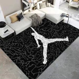 Basketbal Sport Print Tapijt Creativiteit Patroon Woonkamer Antislipkleed Woondecoratie Slaapkamer Nachtkastje Mat Hal Vloer 231220