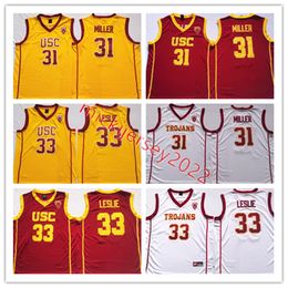 Basketball Genähtes USC Trojans Basketballtrikot Nr. 31 Cheryl Miller 33 Lisa Leslie Trikots S-3XL