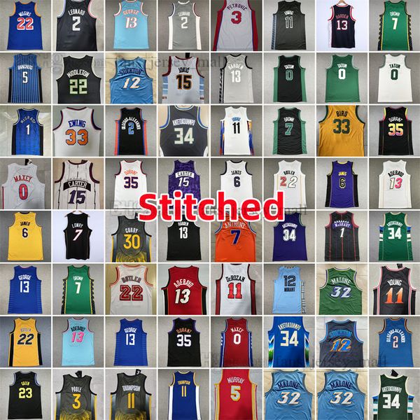 Basketball Tatum Ja Morant Jersey Stephen Curry LaMelo Ball Simmons Butler Lillard Devin Booker Kevin Durant Luka Doncic Antetokounmpo Donovan Mitchell