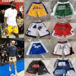 Pantalones cortos deportivos de equipo de baloncesto, pantalones cortos de calle de moda bordados con letras transpirables