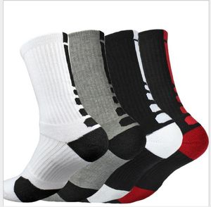 Basketbal verdikte handdoek bodem sokken mannen elite sokken lange tube outdoor sport hoge beschermende sokken