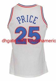 camisetas de baloncesto retroceso 25 precio de marca camiseta de baloncesto blanco retro azul bordado doble cosido personalizado tamaño grande s-5xl