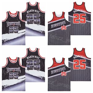 Basketbal Treadwell High School Jersey Penny Hardaway 25 Shirt Moive Hiphop College Stitched University Pullover Ademtabele Team Pinstripe Black Retro Man