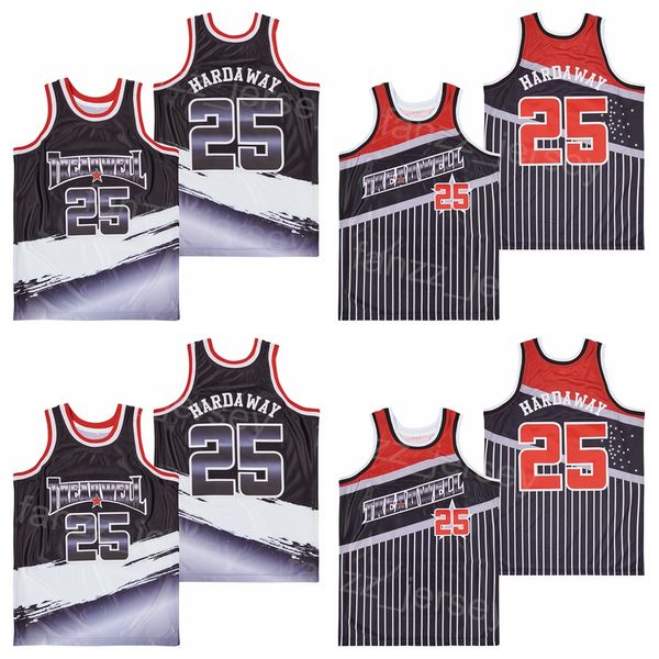 Basketball Treadwell High School Jersey Penny Hardaway 25 Shirt Moive Hiphop College University University Pullover Breathable Team Pinstripe Black Retro Man