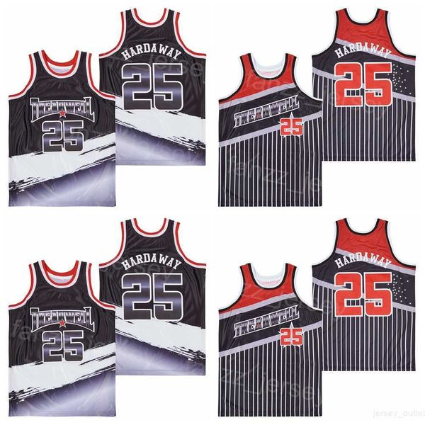 Basketball Treadwell High School Jerseys Penny Hardaway 25 Shirt Moive HipHop College University University Pullover Breathable Team Pinstripe Black Retro Man