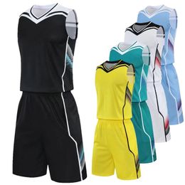 Costume uniforme de basket-ball pour hommes, ensemble de tenue en Jersey, vêtements de sport à séchage rapide de haute qualité, possibilité de nom personnalisé et numéro 240325