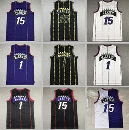 Basketbal Vince Carter Tracy McGrady Black Purple White Classics Retro Men Women Youth S-XXL Sport Jersey