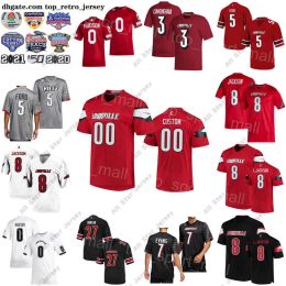 Basketbal draagt NCAA College Football University 3 Malik Cunningham Jersey 7 Tiyon E 8 Lamar Jackson 0 Tyler Hudson 5 Marshon F