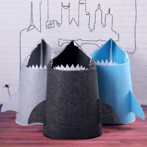 Paniers panier de blanchisserie mignon requin pliable rangement de rangement de ranget pique-nique caricatures sales caricatures sacs d'épicerie
