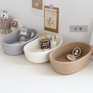 Pankets Coton Rope Baby Storage Panier parfait pour les serviettes pour enfants et jouets pour chiens organisant plusieurs chambres ou comme décoration intérieure