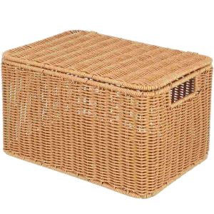 Pankets Cube Boîtes de rangement avec couvercles et cadre de rangement tissé à cadre métallique