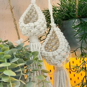 Manden Nordic Handgemaakte Macrame Plant Hangende Pot Air Plant Houder Landschapsarchitectuur Katoen Planter Muur Decor Voor Woonkamer Balkon Decor