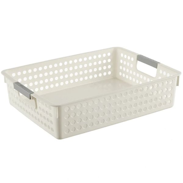 Paniers Panier de rangement en plastique, cadre de stockage de débris de bureau, boîte de rangement de jouets de maternelle, panier de rangement de collations de cuisine, vente en gros