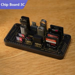 Pankets U Disk Memory Carte Rangement Boîte de rangement Eleksmaker Mémoire en bois d'origine Card SD Carte TF Box de rangement