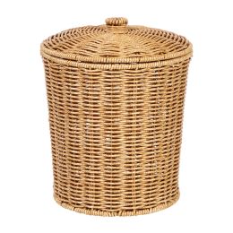 Paniers de rangement en osier, poubelle ronde en rotin, boîtes de recyclage pour vêtements, articles divers de chambre à coucher, Pot en jonc de mer, blanchisserie