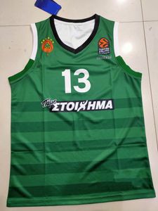 Basketsball Jersey # 13 Diamantidis Panathinaikos # 0 Kalaitzakis # 3 Wolters # 6 Papagiannis # 7 Bochoridis Grigonis Jersey Historique. Tout nom et numéro peuvent être personnalisés