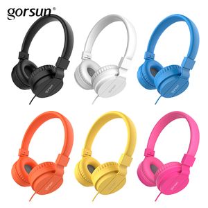 Bass hoofdtelefoons, lichtgewicht stereo opvouwbare bekabelde hoofdtelefoon voor kinderen verstelbare hoofdband headset voor telefoons computer pc-muziek