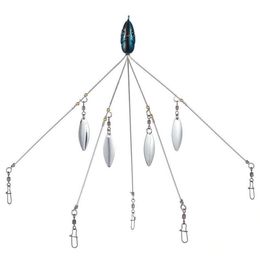 Bassdash 4pcs / lot Leurre de pêche Alabama Rig Head Natation Bait Umbrella Rig 5 Bras Bass Fishing Group Lure Extend 18g Y2008302656