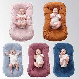 Bassinets Cradles Baby Nest Bed Vouw Crib Travel Play Mat Infant Peuter Pure Cotton Cradle Wasbare Baarmoeder Bionic Born Bassinet Pad 230510