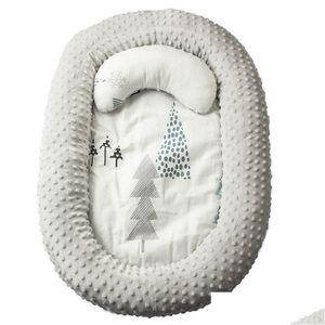 Bassinets Wiegjes reiskleedbare zachte draagbare babybedbescherming Crib wieg door matraslounder bumper baby accessoires geboren dro otnkc