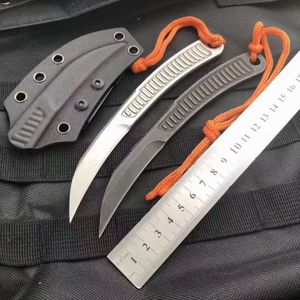 Bastinelli Knives Couteau droit à grande vitesse, lame 440C, couteau portable de survie en milieu sauvage, camping, chasse en plein air, auto-défense, Combat tactique, outil EDC BM