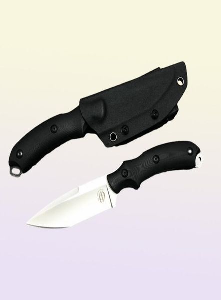 Couteau droit Bastinelli RAID lame fixe avec gaine Kydex acier D2 manche G10 haute dureté chasse camping extérieur militaire Ta2929959