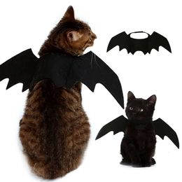 Bat Vêtements Wings Costume de harnais noir mignon cosplay Cat Dog Halloween Party for Pet Supplies