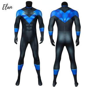 Bat Dick Cosplaykostuums Nightwing Cosplay Jumpsuit met oogmaskercosplay