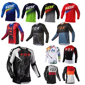 Bat Fox Downhill à manches longues Mtb Motocross Motorcycle Offroad Dh Quickdry Cross Enduro Cycling Clothing 240403