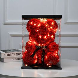 batamiu nouveau immortel créatif pour petite amie Simulation mousse Rose ours Qixi cadeau de saint valentin