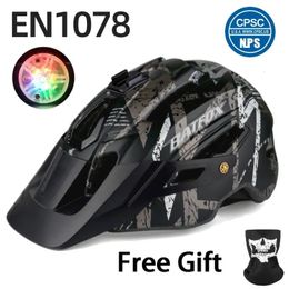BATFOX fietshelm voor heren mountainbike casco mtb Integraal gegoten capacete ciclismo MTB fiets met licht 240312