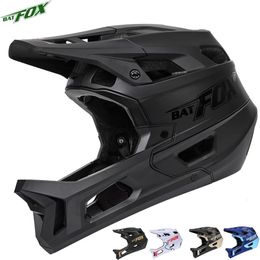 BATFOX casque intégral VTT descente casque de vélo Adultes hommes femmes casque de cyclisme DH casque pour VTT casque intégral240111